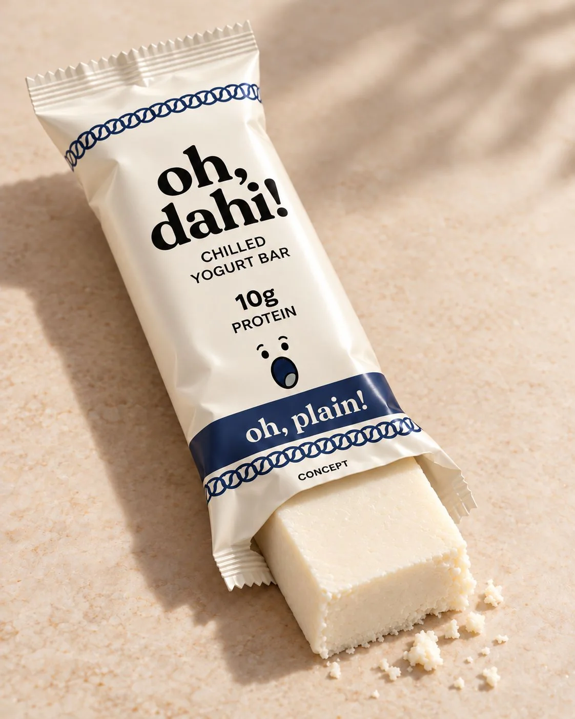 oh, plain! wrapper with its unwrapped bar